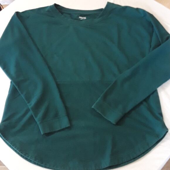 Zelos Womens Sz L Hunter Green Lightweight Long Sleeve Sweatshirt - Picture 1 of 10